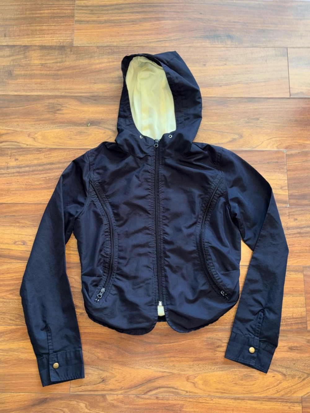Y2K Jolt Black Windbreaker Jacket